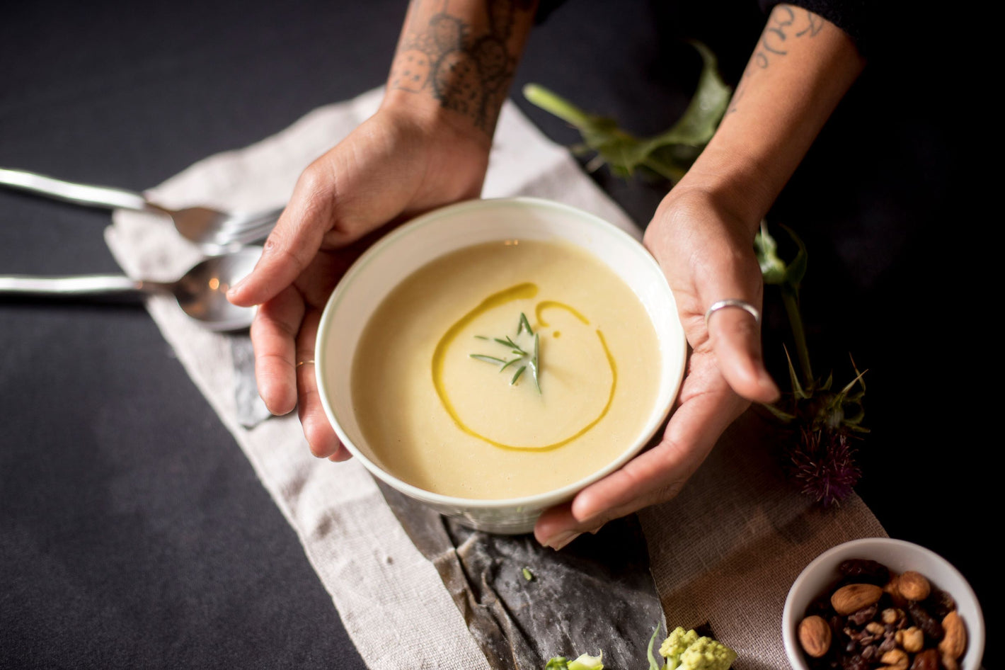 bowl of healthy soup